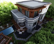 Rehab Villa Lighitng design facade & landscape